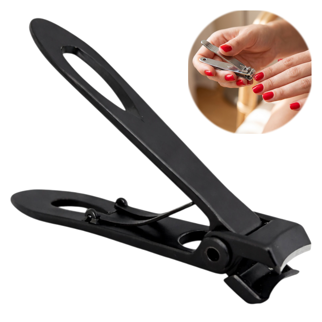 SUNUP SN-29305 PROFESYONEL ERGONOMİK EL TIRNAK MAKASI 70MM PASLANMAZ ÇELİK SİYAH MAT RENK