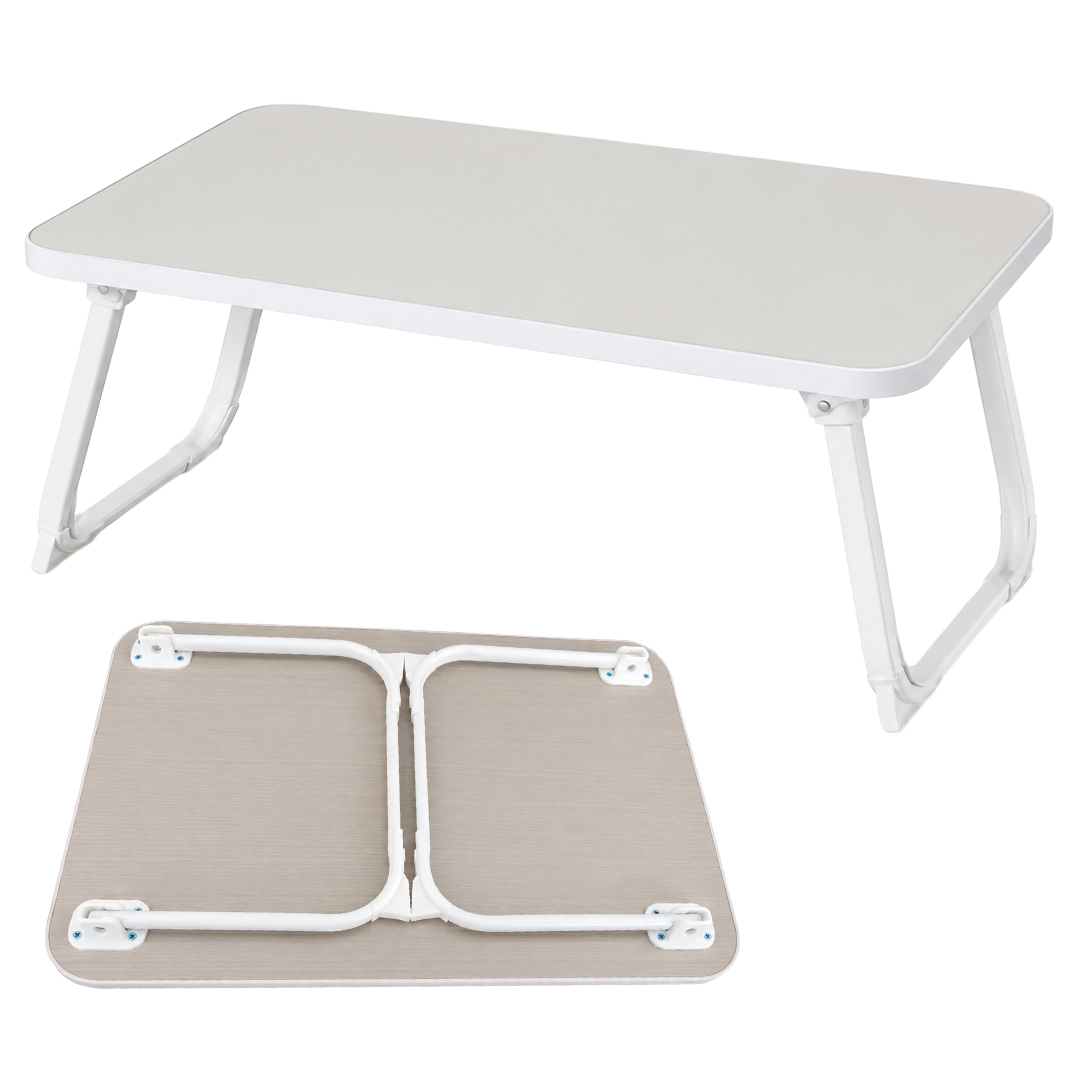 SUNUP SN-29691 KATLANABİLİR LAPTOP MASASI VE YATAK KOLTUK ÜZERİ TEPSİSİ BEYAZ 60X40CM