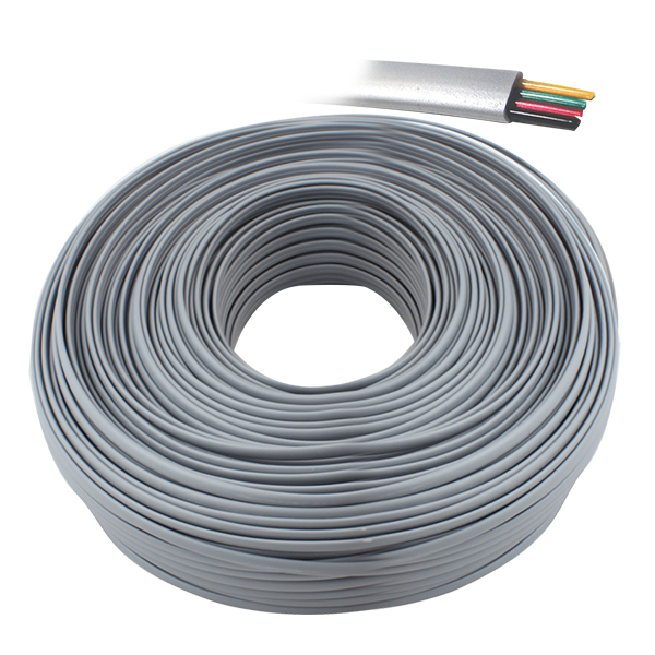 TELEFON KABLOSU 4'LÜ GRİ FLAT KÖKEN KABLO 100 METRE ARTAR