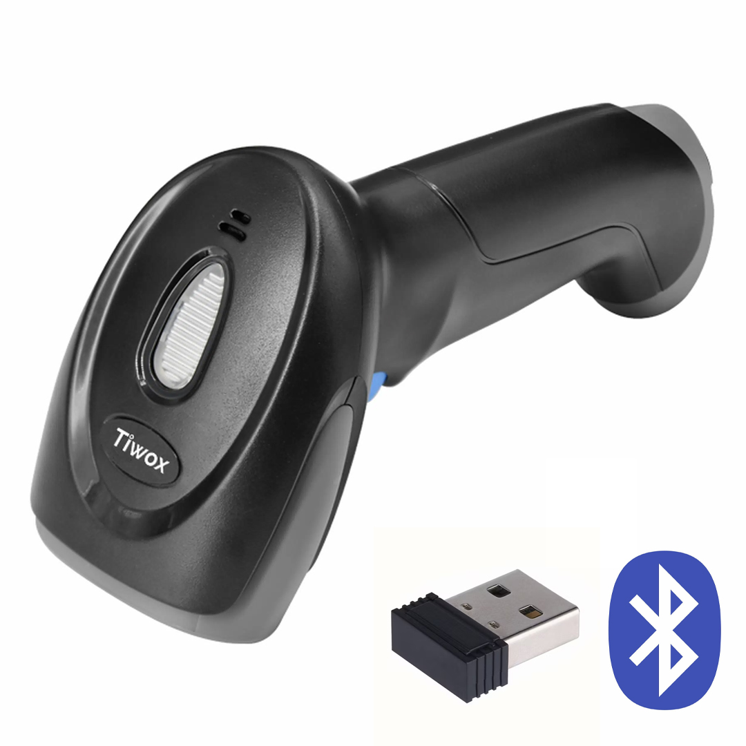 TİWOX VSK-227 BLUETOOTH KABLOSUZ 2.4G USB 1D LAZER BARKOD OKUYUCU TARAYICI EL TİPİ (BATARYALI + DONGLE)