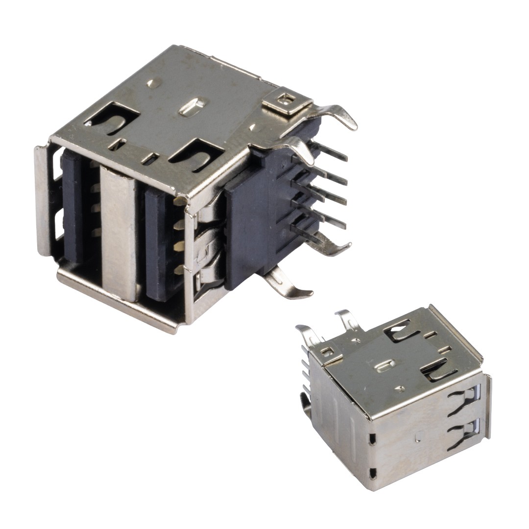 USB 2.0 ŞASE A DİŞİ İKİLİ 90' MAVİ (IC-265E)