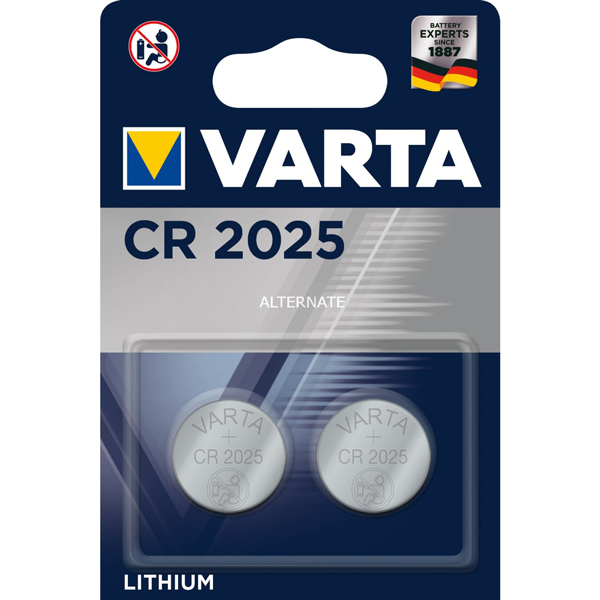 VARTA CR2025 LİTYUM PİL (2'Lİ PAKET FİYATI)