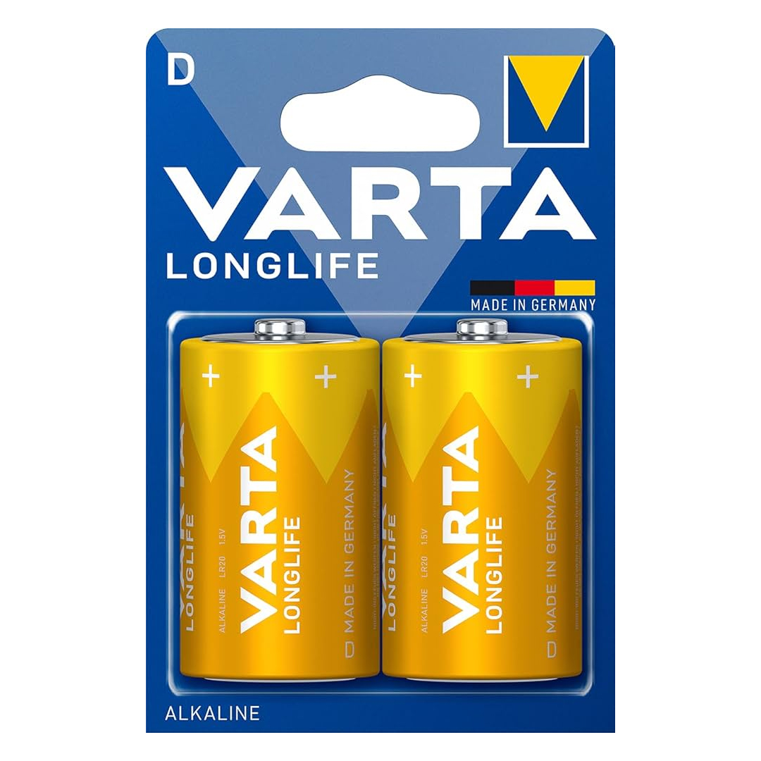 VARTA LONGLIFE POWER ALKALİN BÜYÜK BOY D PİL (2'Lİ PAKET FİYATI)