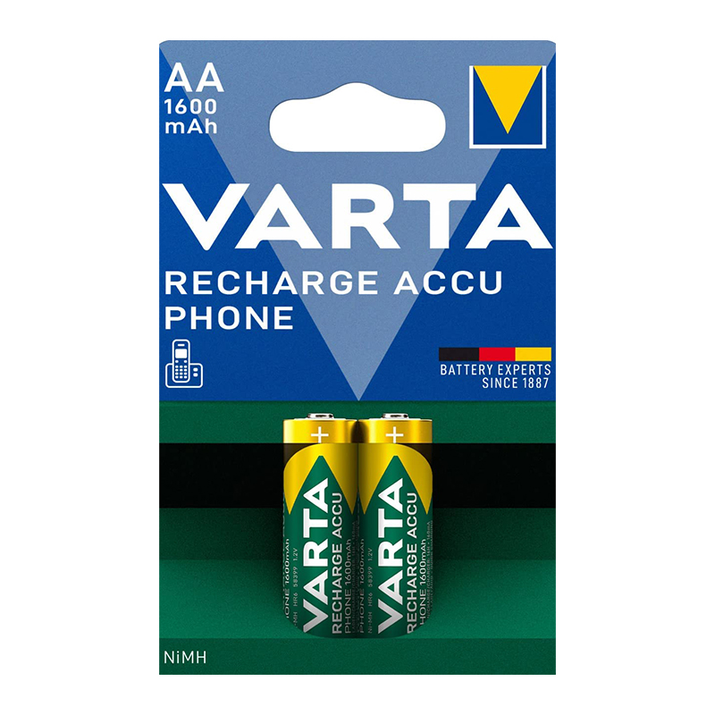 VARTA NI-MH 1.2 VOLT - 1600 MAH HR6 AA ŞARJLI 2'Lİ KALEM PİL