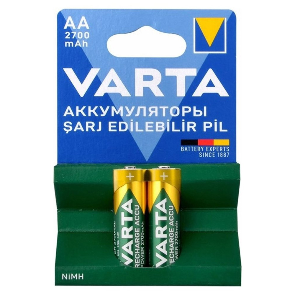 VARTA NI-MH 1.2 VOLT - 2700 MAH HR6 AA ŞARJLI 2'Lİ KALEM PİL