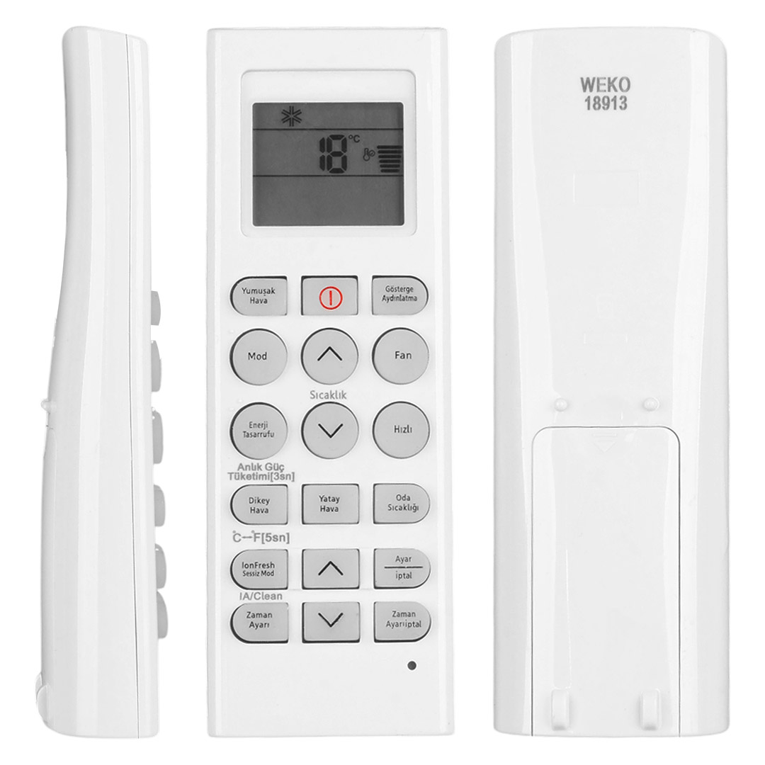 WEKO KK BEKO 30901 AA / ARÇELİK 09301 AA / 12301 AA INVERTER KLİMA KUMANDASI (DUVAR MONTE APARATLI)