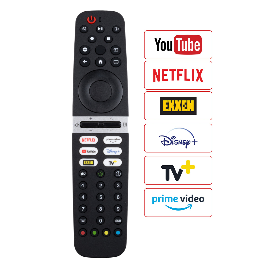 WEKO KL ARÇELİK - BEKO - GRUNDIG SES KOMUTSUZ NETFLIX - PRIME VIDEO - YOUTUBE - DISNEY - EXXEN TV TUŞLU LCD TV KUMANDA
