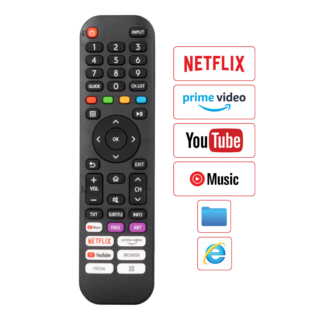 WEKO KL AWOX EN2J30H NETFLIX-YOUTUBE-PRIME VIDEO TUŞLU LCD LED TV KUMANDA (21786=8135) (40174=21786)