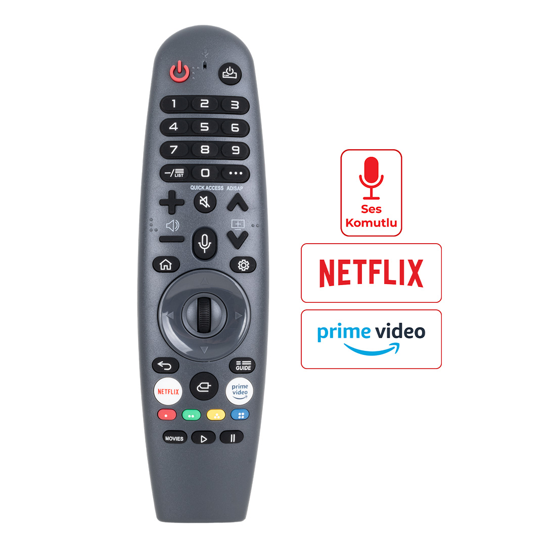 WEKO KL ONVO-SUNNY-SKYTECH-LG-HI-LEVEL MR20GA AKB76036901 4K WEBOS SES KOMUTLU SMART TV KUMANDA YAZISIZ
