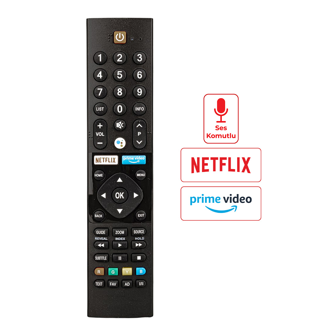 WEKO KL PANASONIC PN-V2 NETFLIX-PRIME VIDEO TUŞLU SES KOMUTLU LCD LED TV KUMANDA