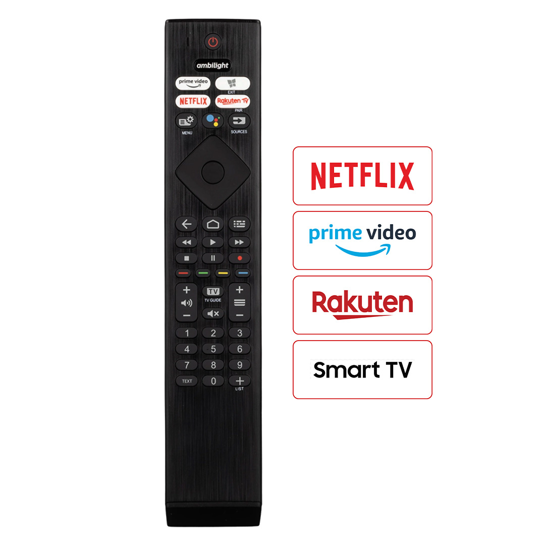 WEKO KL PHILIPS PH-V4 NETFLIX-RAKUTEN TV-PRIME VIDEO TUŞLU SES KOMUTLU LCD LED TV KUMANDA