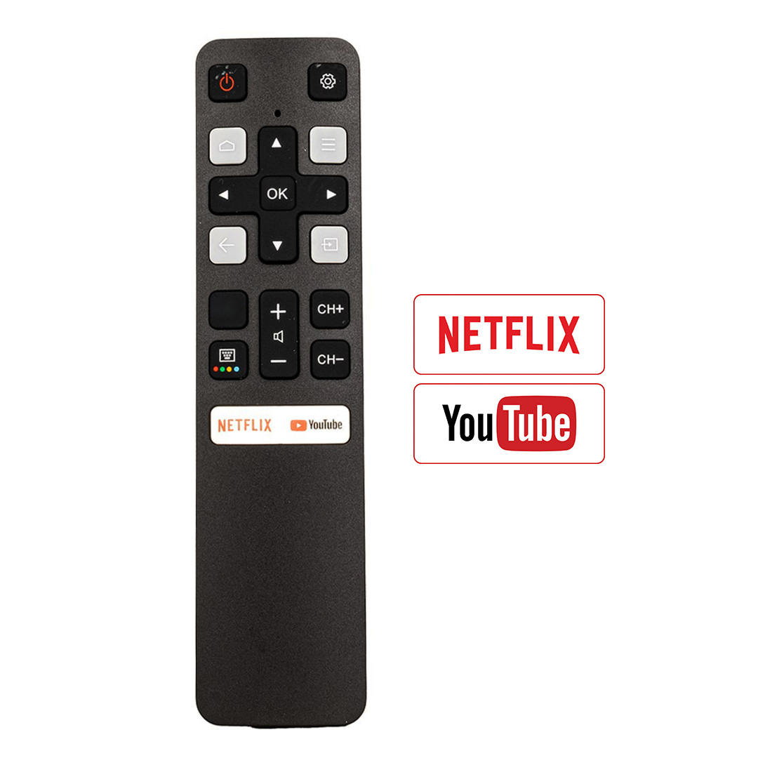 WEKO KL TCL RC 802V FNR1/HTC120 NETFLIX-YOUTUBE TUŞLU SES KOMUTSUZ LCD LED TV KUMANDA