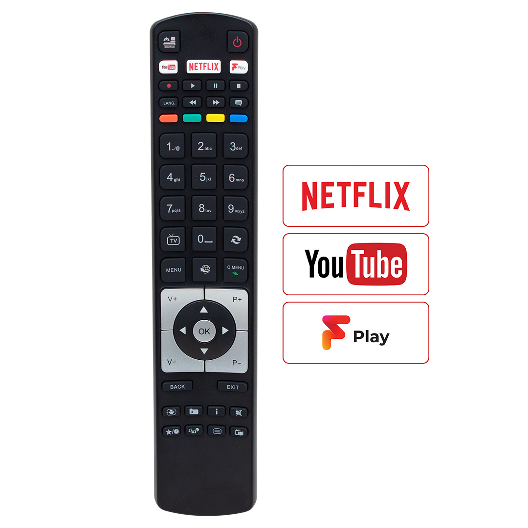 WEKO KL VESTEL RC 5118F BLACK FPLAY NETFLIX-YOUTUBE-PLAY TUŞLU LCD LED TV KUMANDA