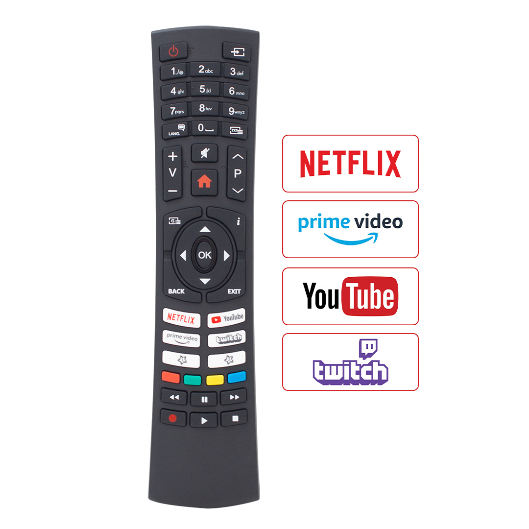 WEKO KL VESTEL RC4590*REGAL 50R754U*HI LEVEL 43HL700 NETFLIX-PRIME-YOUTUBE-TWITCH TUŞ LCD TV KUMANDA