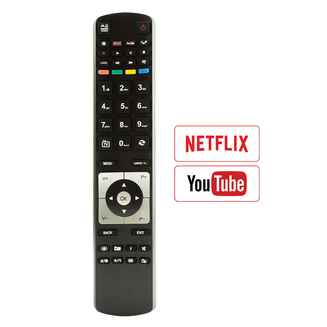 WEKO KL VESTEL RM-L1246B YENİ YOUTUBE VE NETFLIX TUŞLU LCD LED TV KUMANDA