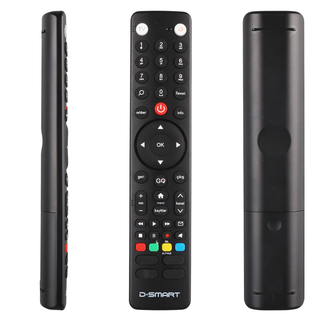 WEKO KR D-SMART YENİ SERİS GO TUŞLU HD UYDU ALICI KUMANDASI
