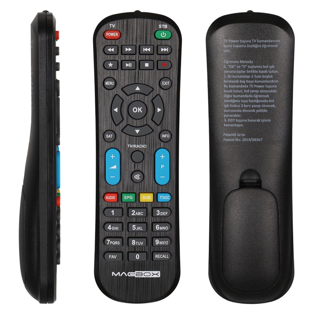 WEKO KR MAGBOX ETHERNET*MAGBOX WEGA HD SLIM ORJİNAL TV KONTROLLÜ UYDU KUMANDASI