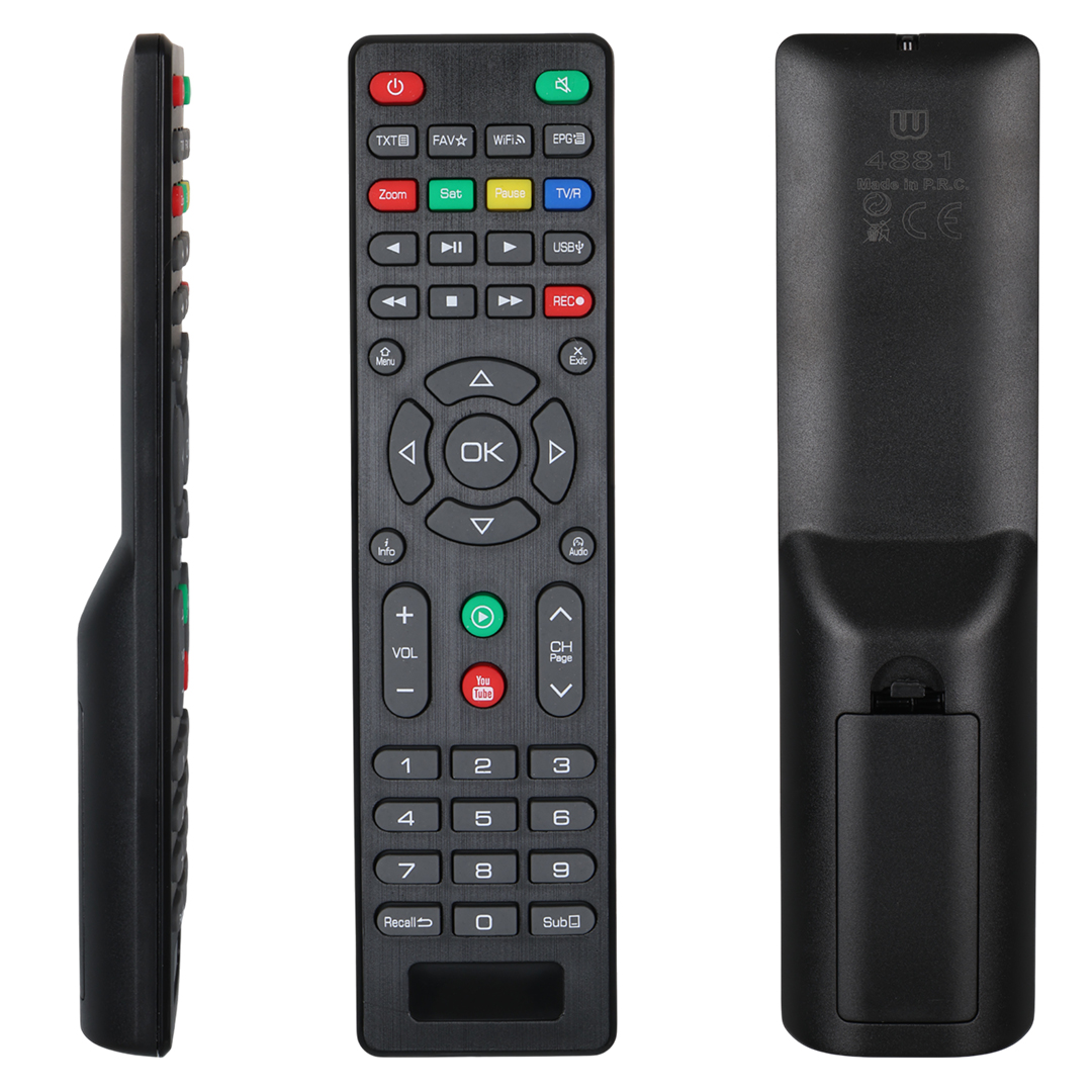 WEKO KR MILLENIUM MLN-20000*GLOBE GLB-9500* KORAX HITECH MİNİ HD YOUTUBE TUŞLU UYDU KUMANDASI