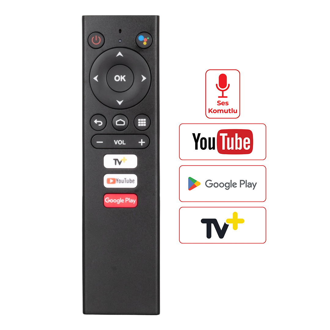 WEKO KR TURKCELL TV+ READY STICK - EMATİC YOUTUBE-GOOGLE PLAY TUŞLU SES KOMUTLU KUMANDA