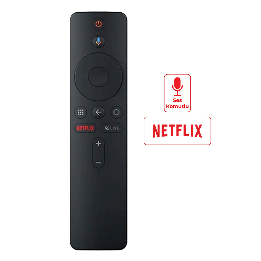WEKO KR XIAOMI MI BOX S NETFLIX TUŞLU 4K ANDROİD SES KOMUTLU TV BOX KUMANDA HRM1790