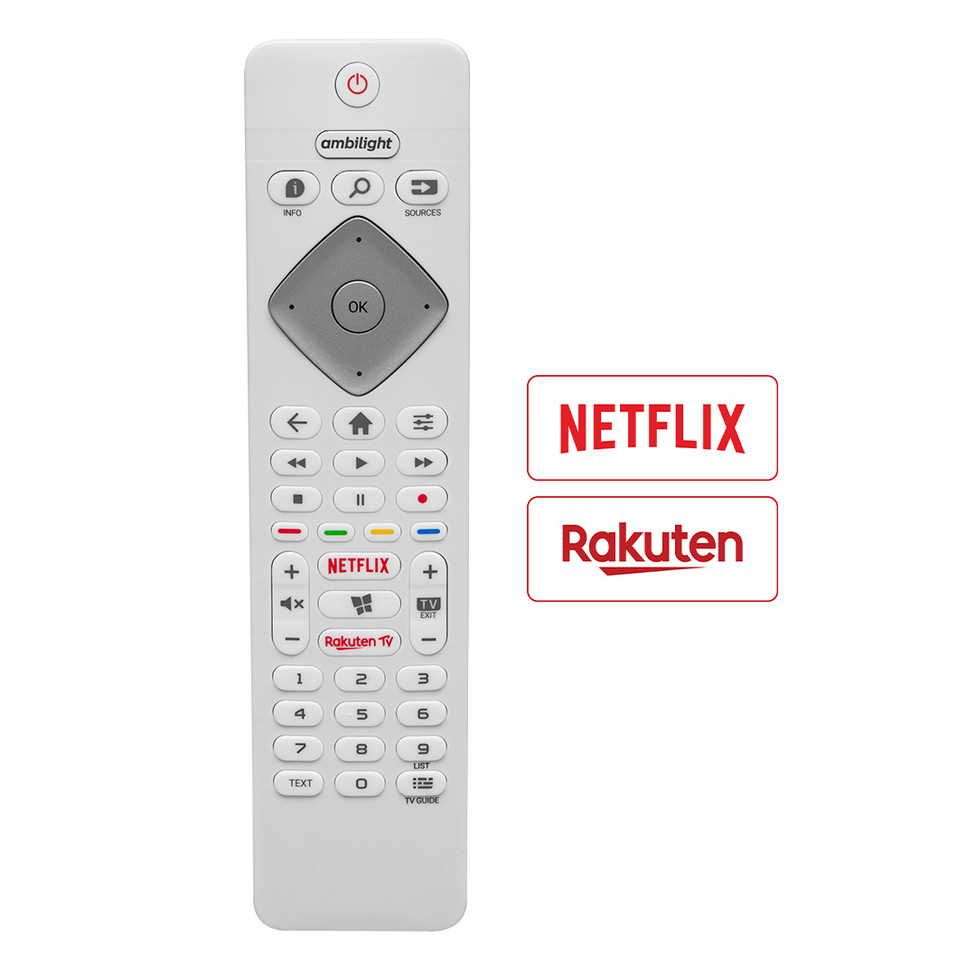 WEKO PHİLİPS 50PUS8204/12 65PUS8204 70PUS7304/12 AMBİLİGHT NETFLİX RAKUTEN TUŞLU LCD LED TV KUMANDASI