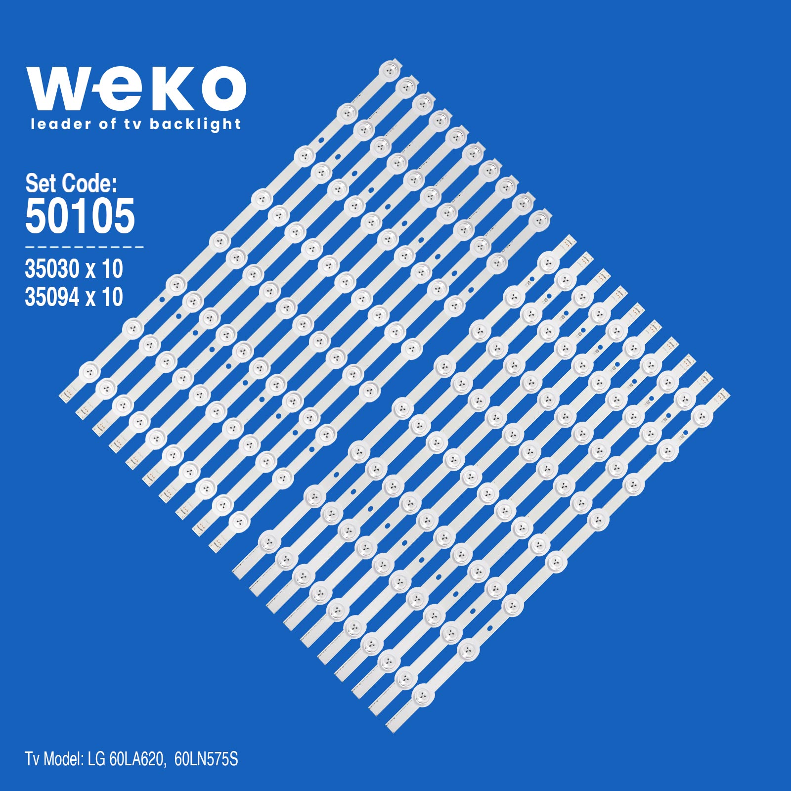 WKSET-5105 35030X10 35094X10 LG INNOTEK POLA2.0 60" REV 0.1 20 ADET LED BAR