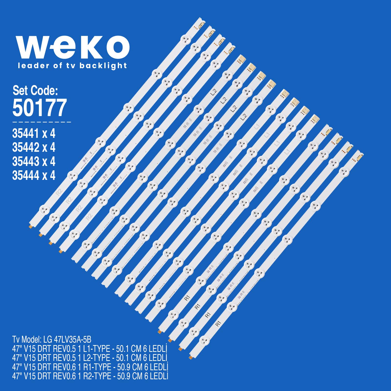 WKSET-5177 35441X4 35442X4 35443X4 35444X4 47" V15 DRT REV0.5 16 ADET LED BAR