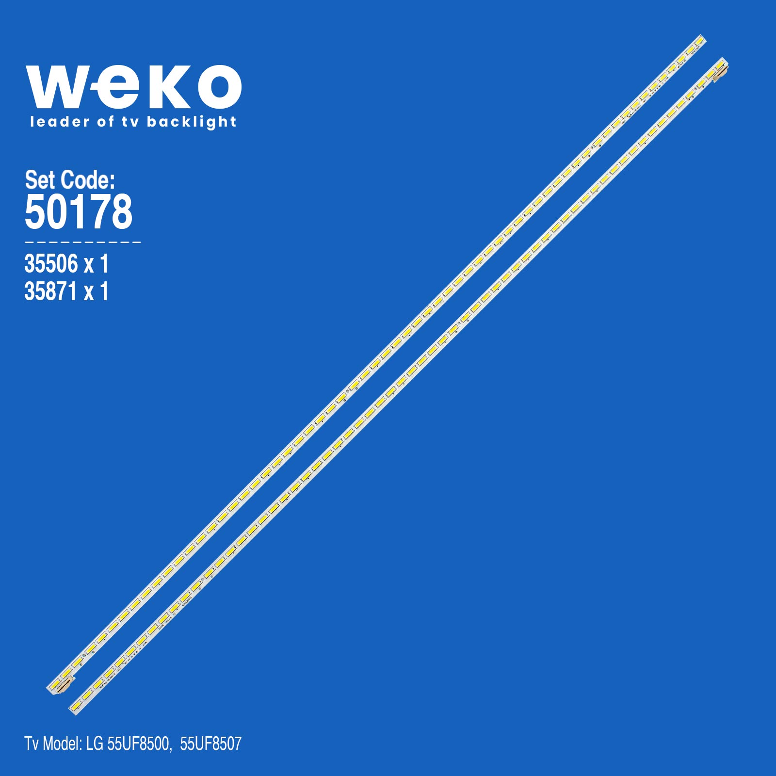 WKSET-5178 35506X1 35871X1 55" V15 SA UD REV 1.0 2 ADET LED BAR (63LED)