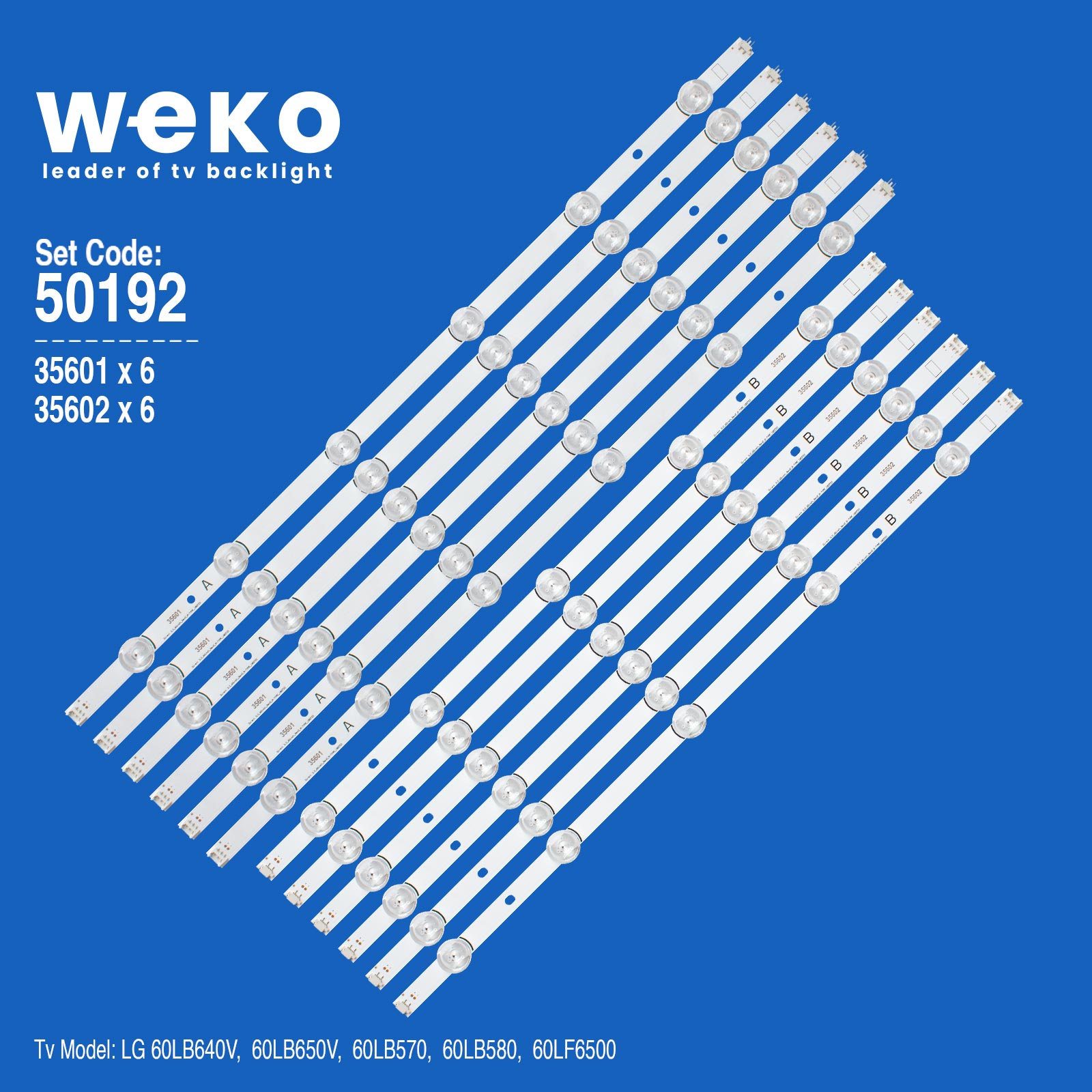 WKSET-5192 35601X6 35602X6 LG INNOTEK DRT 3.0 60'' 12 ADET LED BAR