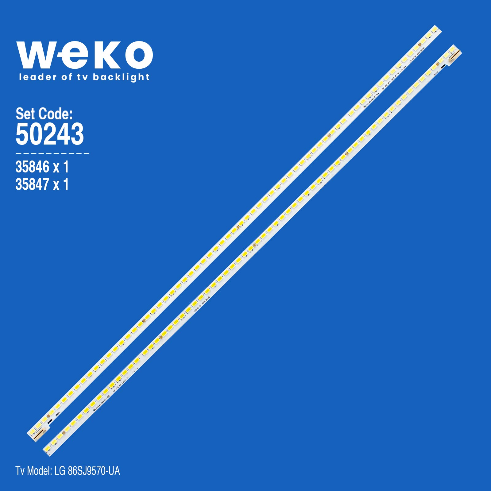 WKSET-5243 35846X1 35847X1 86'' V16 ART3 2 ADET LED BAR (66LED)