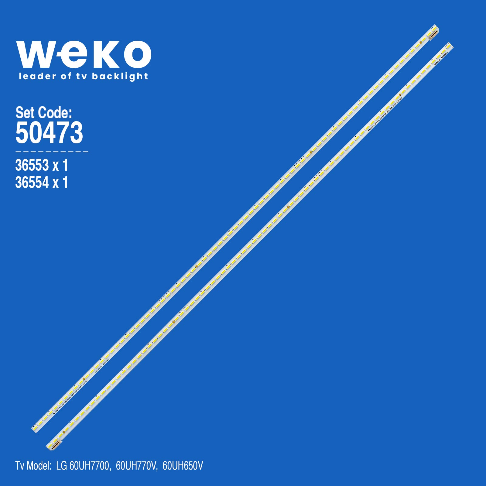 WKSET-5473 36553X1 36554X1 60" V16 ART3 2 ADET LED BAR (78LED)