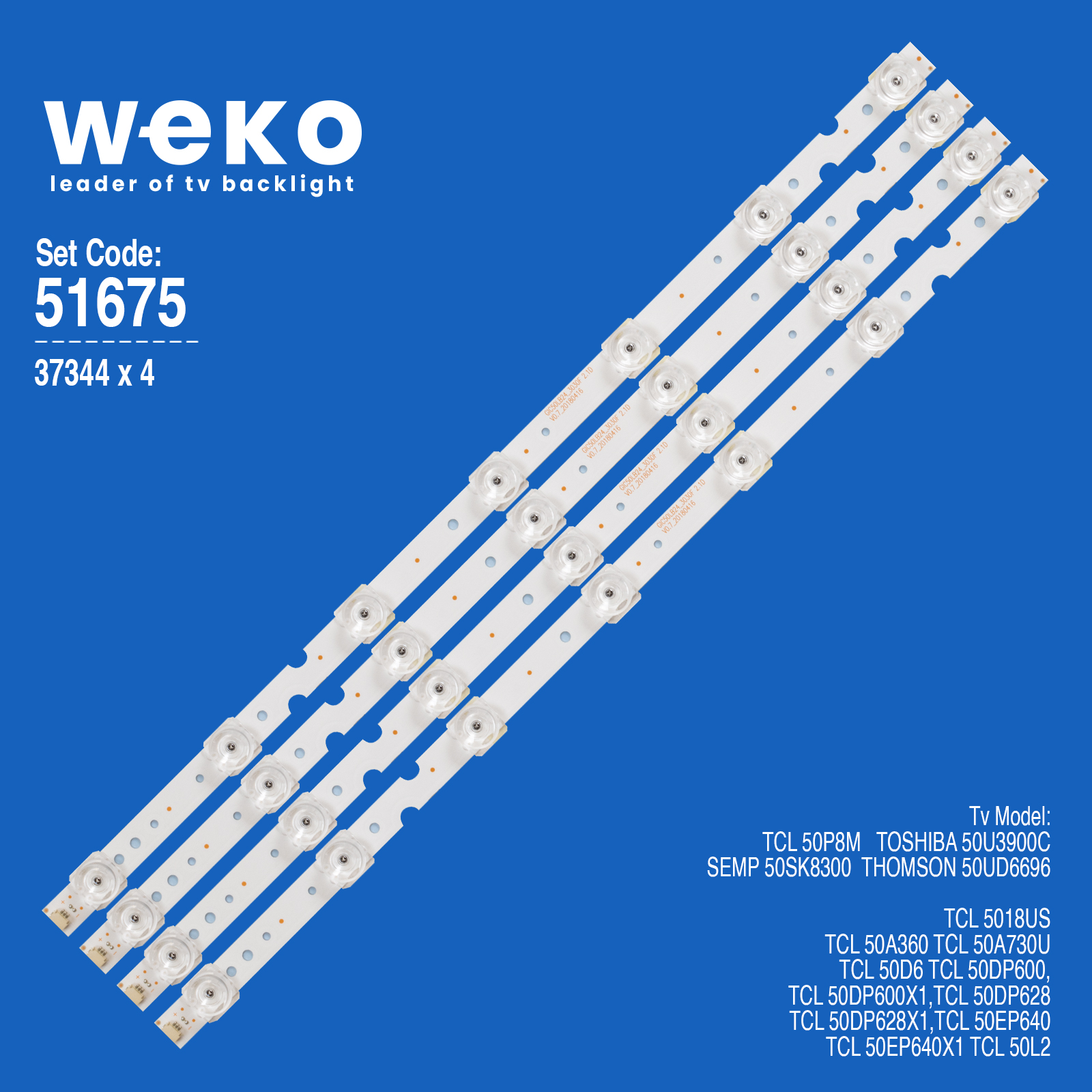 WKSET-6675 37344X4 GIC50LB24_3030F2.1D  4 ADET LED BAR