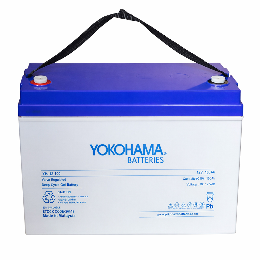 YOKOHAMA YH-26919 12 VOLT 100AH DEEP CYCLE JEL AKÜ (330X172X218MM)