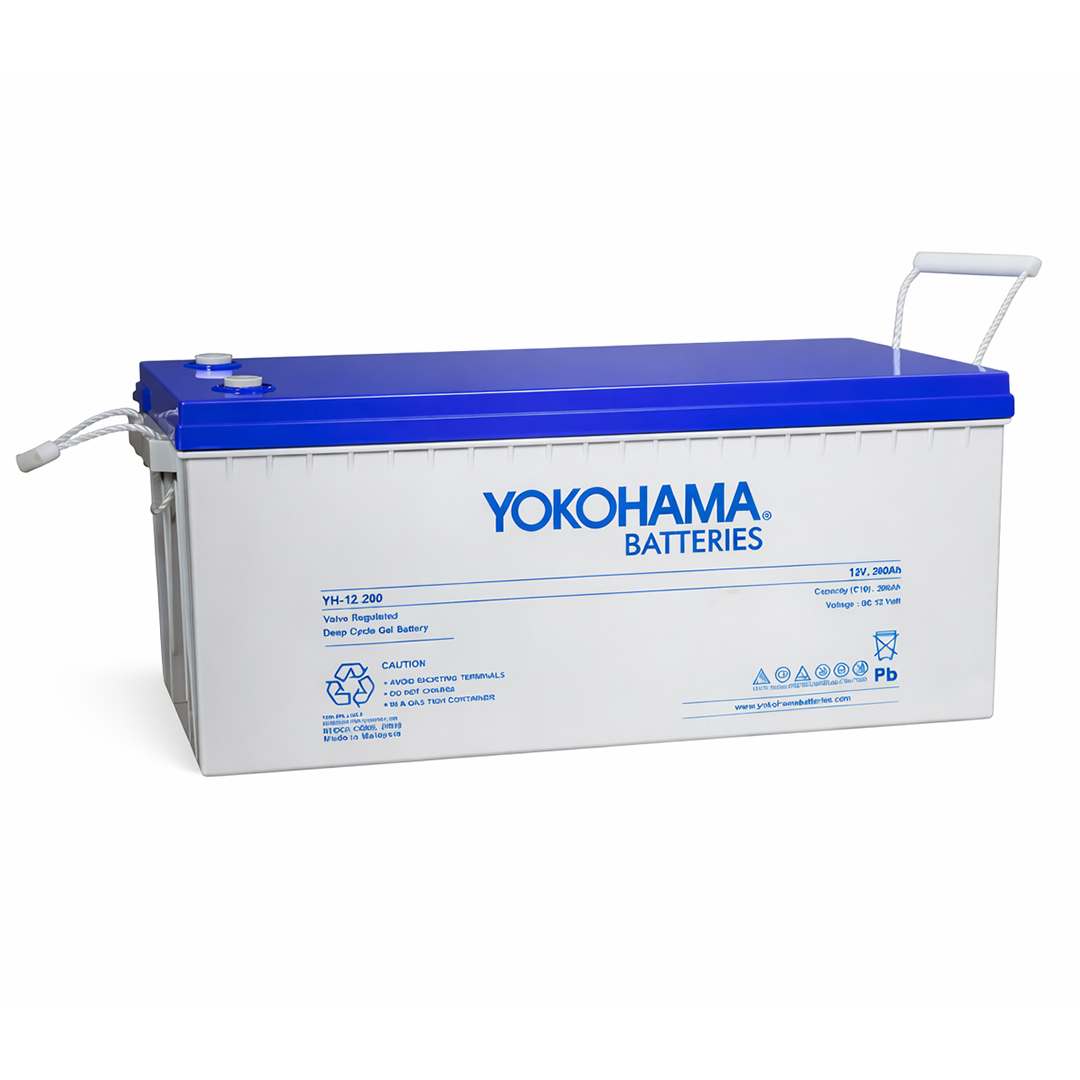 YOKOHAMA YH-27019 12 VOLT 200AH DEEP CYCLE JEL AKÜ (532X240X221MM)