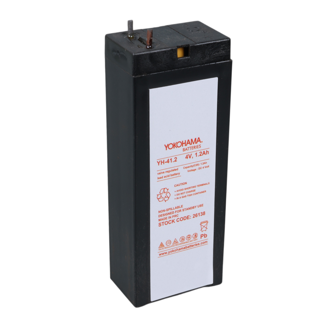 YOKOHAMA YH-41.2 4 VOLT - 1.2 AMPER KURU AKÜ  (35 X 22 X 91 MM)