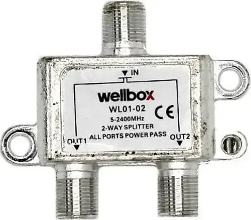 Wellbox 1/2 5-2400 Mhz Splitter