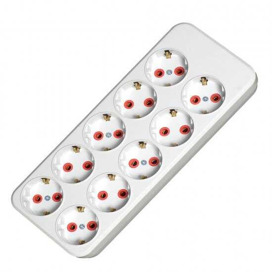 Mutlusan 10 LU Topraklı Grup Priz (Klemensli)