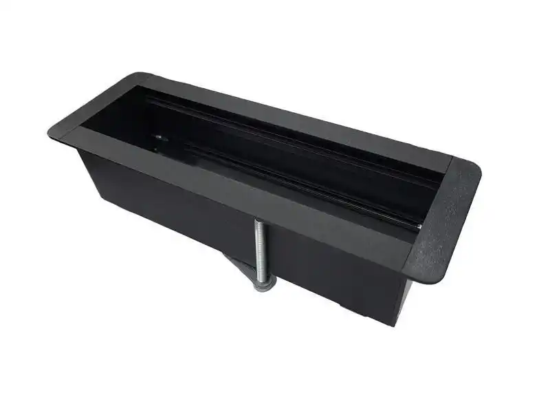 Nead 16 Modül Kapaklı Masa Üstü Priz Kutusu Siyah (Boş Kasa)