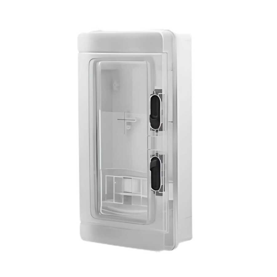 Çetinkaya 170x350x100 Monofaze Elektronik Saat 6 Sigorta Şeffaf Kap