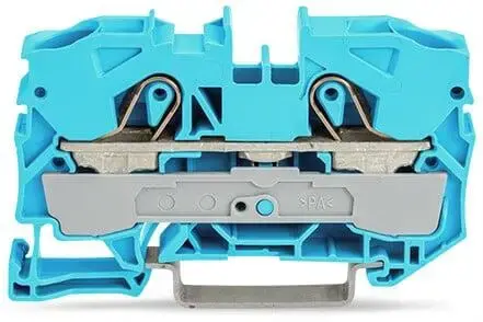 Wago 2 İletkenli 16 (10) mm2 Ray Klemens Mavi