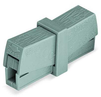 Wago 224-201 50 Adet 2.5mm2 Gri İki Tarafı Yaylı Aydınlatma Konnektörü