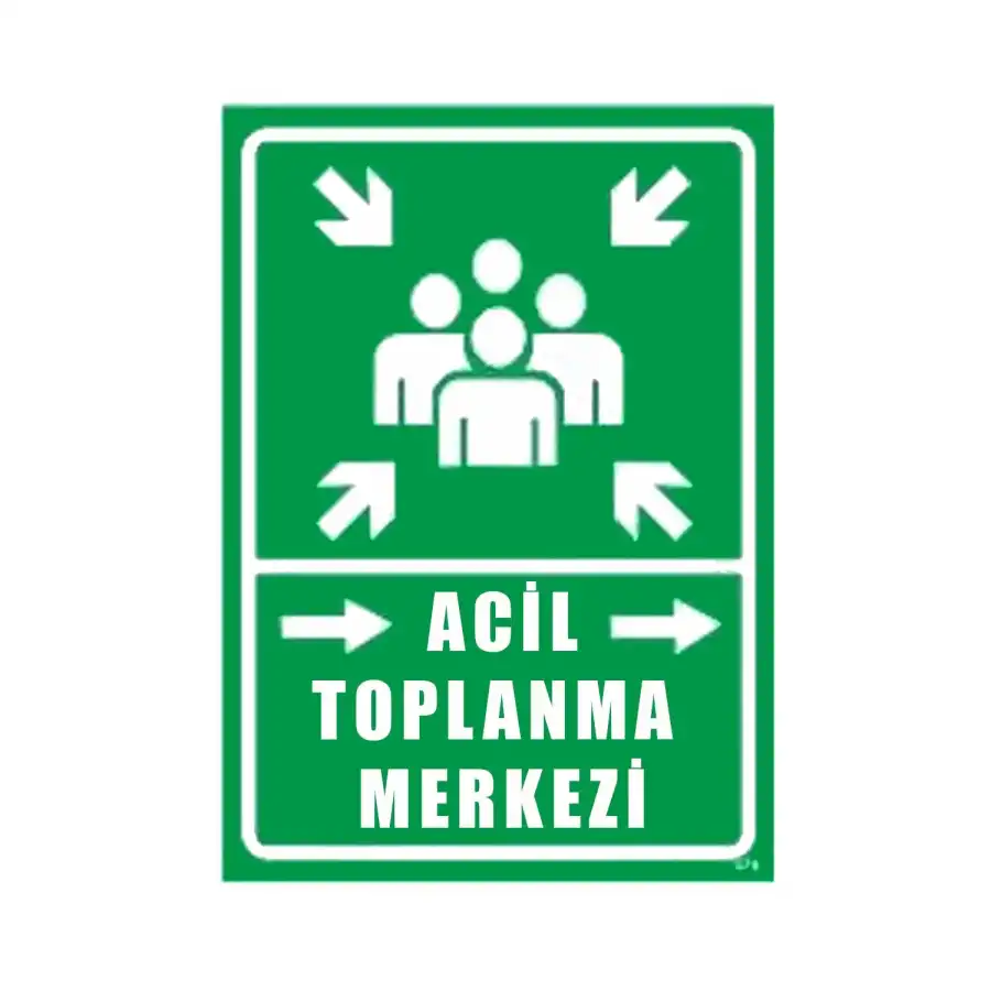 Vizyon 25x35 Acil Toplanma Alanı PVC Tabela