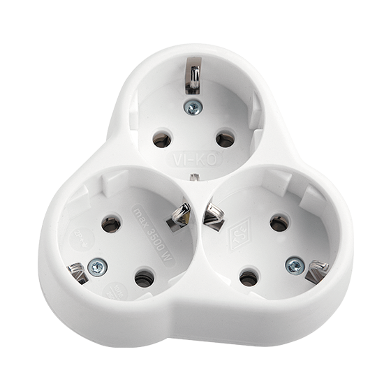 Viko 3-Lü Sıvaaltı Yonca Topraklı 90304000