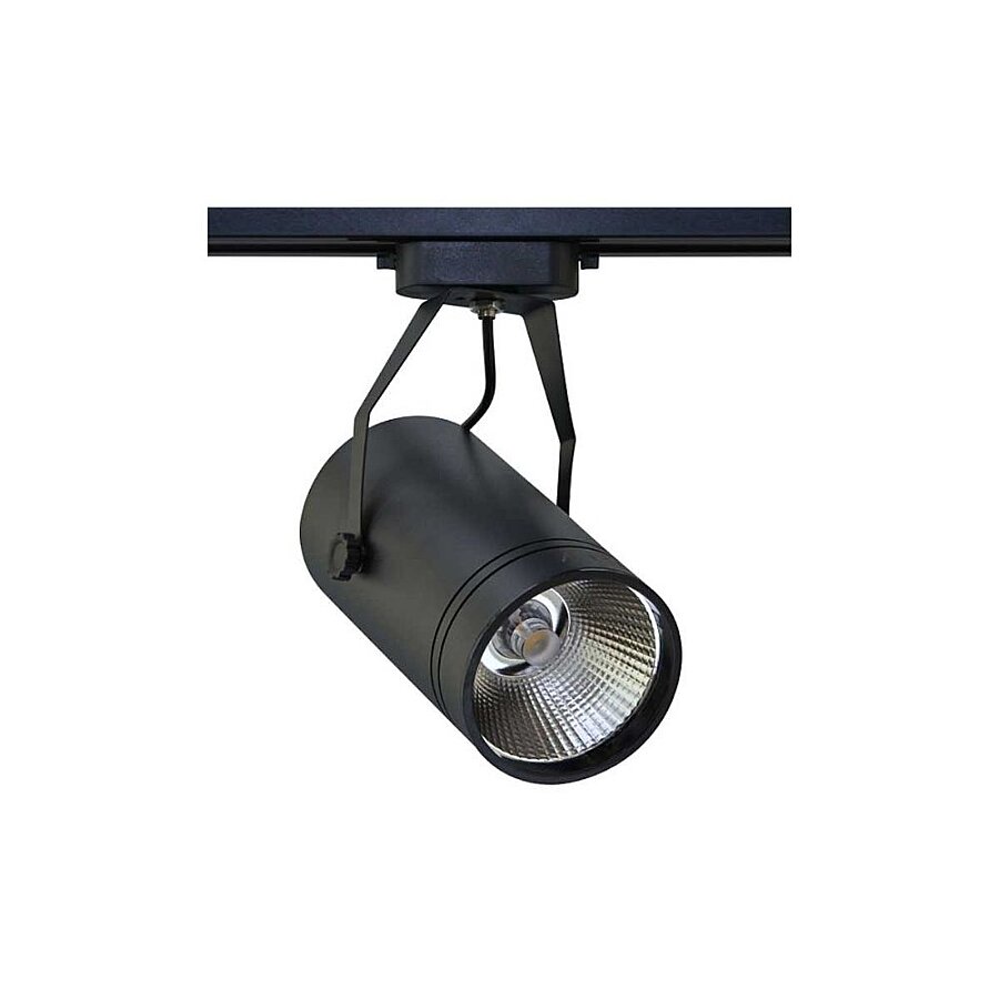 ACK AD30-01911 Monofaze COB Led Ray Spot Armatür, Siyah Kasa 30W 4000K Sıcak Beyaz