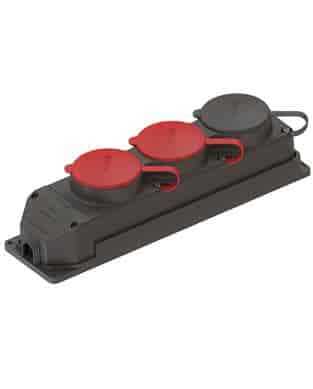 Nead 3x25 A 2 Trifaze + 1x16 A 1 Monofaze 3'lü Kauçuk Priz