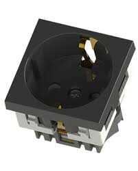 Nead 2006s 45x45 45° Şebeke Priz Siyah