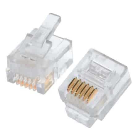 NEAD 6P/6C CAT 3 PLUG(RJ12)