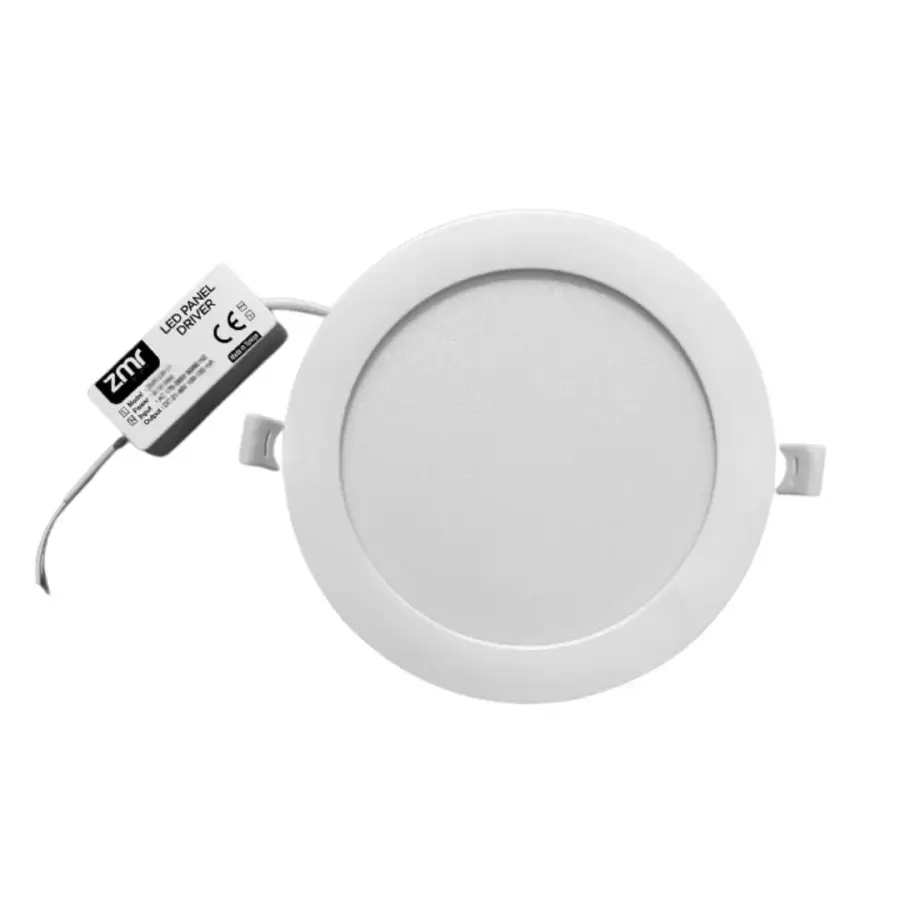 ZMR 6 Watt Beyaz Kasa Slim Yuvarlak Panel 6500 K