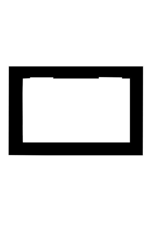 Audio 7" Sıva Altı Çerçeve Gri Akrilik Siyah