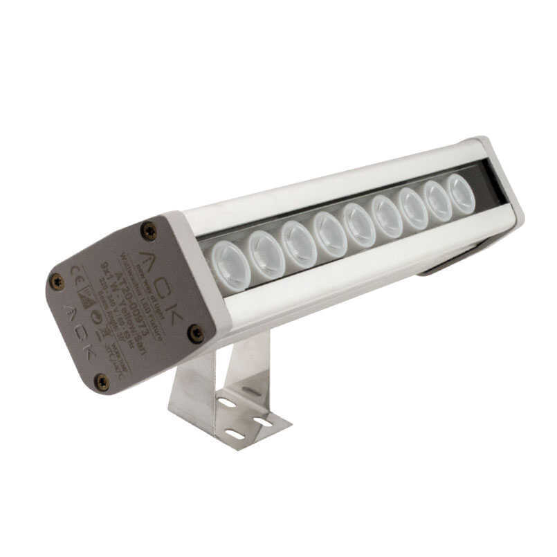ACK AT20-00983 9W Led Wallwasher 27cm Amber Işık IP67